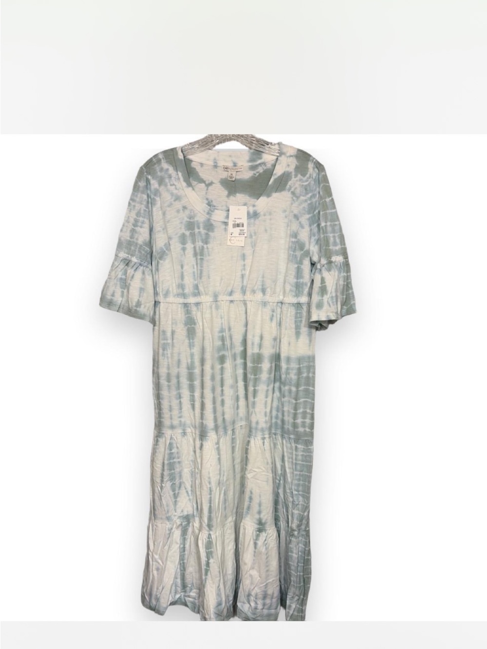 Cato Light Blue Tie-Dye Maxi Dress